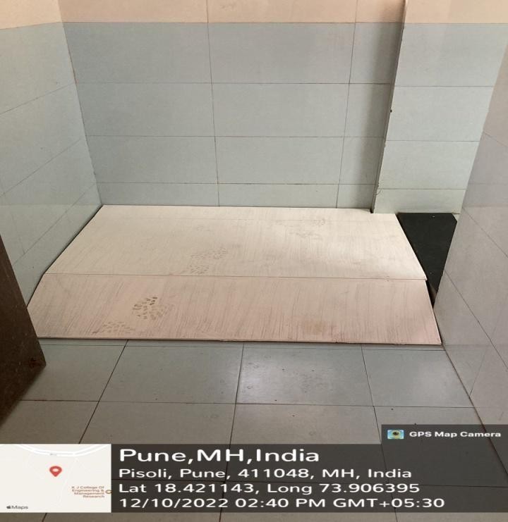 Ramp at toilet block entrance